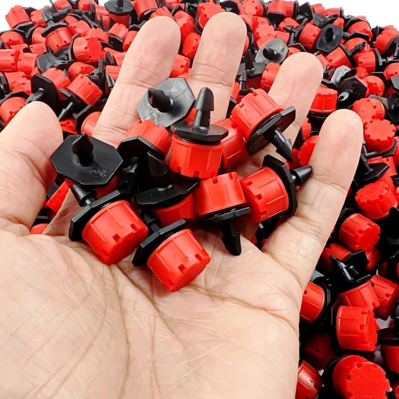 ROYHOO 200PCS 360 Degree Adjustable Irrigation Drippers Sprinklers, 1/4 Inch Emitters Drip for Watering System - Image 3